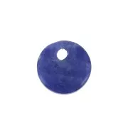 Sequin rond 8 mm en pierre gemme - Sodalite x1