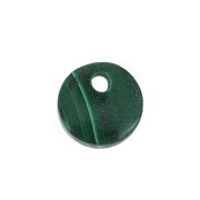 Sequin rond 8 mm en pierre gemme - Malachite x1|raw }}