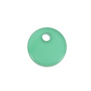 Sequin rond 8 mm en pierre gemme - Agate Verte x1|raw }}