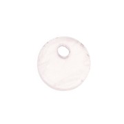Sequin rond 8 mm en pierre gemme - Quartz Rose x1