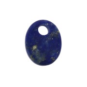 Sequin ovale 10x8 mm en pierre gemme - Lapis Lazuli x1
