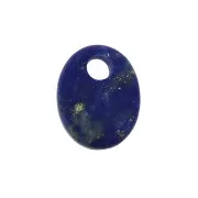 Sequin ovale 10x8 mm en pierre gemme - Lapis Lazuli x1