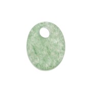 Sequin ovale 10x8 mm en pierre gemme - Aventurine x1|raw }}