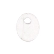 Sequin ovale 10x8 mm en pierre gemme - Quartz Rose x1|raw }}