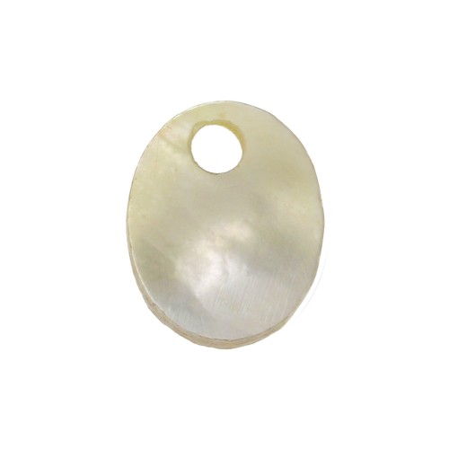 Sequin ovale 10x8 mm en nacre x1