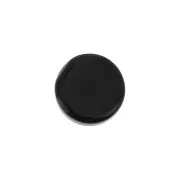 Cabochon plat rond - palet - 6 mm en pierre gemme - Black Onyx x1