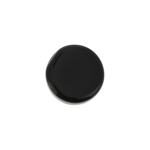 Cabochon plat rond - palet - 6 mm en pierre gemme - Black Onyx x1