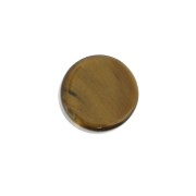 Cabochon plat rond - palet - 6 mm en pierre gemme - Oeil de Tigre x1