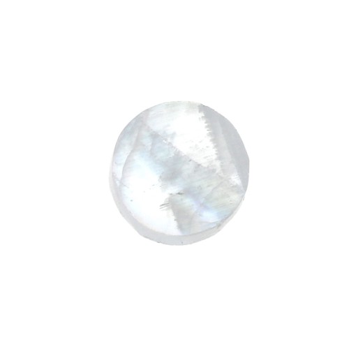 Cabochon plat rond - palet - 6 mm en pierre gemme - Pierre de Lune x1