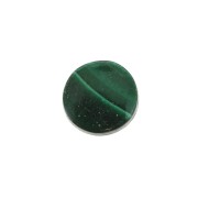 Cabochon plat rond - palet - 6 mm en pierre gemme - Malachite x1|raw }}