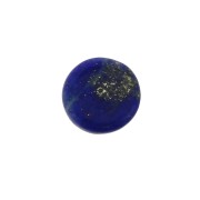 Cabochon plat rond - palet - 6 mm en pierre gemme - Lapis Lazuli x1