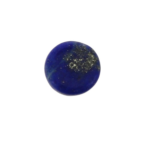 Cabochon plat rond - palet - 6 mm en pierre gemme - Lapis Lazuli x1