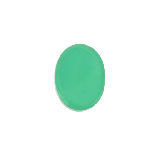 Cabochon plat ovale - palet - 8x6 mm en pierre gemme - Agate Verte x1