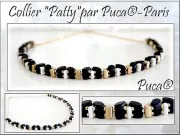 Perles en verre Piros® par Puca® 2x5 mm - Jet Mat x10g