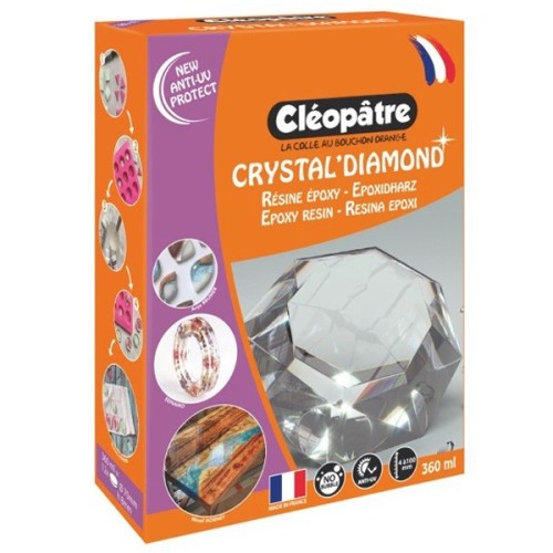 Résine d'inclusion Crystal'Diamond 360 ml