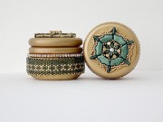 Perles en verre Piros® par Puca® 2x5 mm - Gold Mat x10g