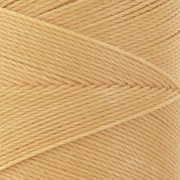Bobine de fil ciré Linhasita pour micro macramé 0.75 mm - Jaune Paille (1046) x228m