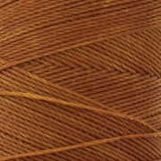 Bobine de fil ciré Linhasita pour micro macramé 0.75 mm - Camel Brown (498) x228m