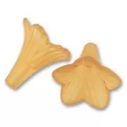 Fleurs 21x23 mm Orange Frosted x10