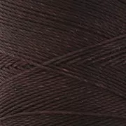 Bobine de fil ciré Linhasita pour micro macramé 0.75 mm - Ebène (555) x228m