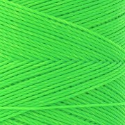 Bobine de fil ciré Linhasita pour micro macramé 0.75 mm - Fluo Green (329) x228m