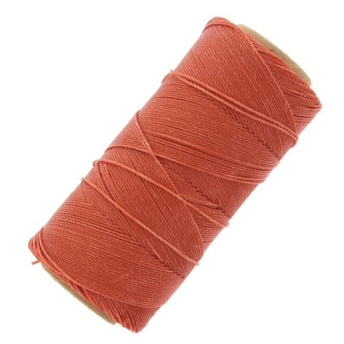Bobine de fil ciré Linhasita pour micro macramé 0.75 mm - Terracotta (35) x228m