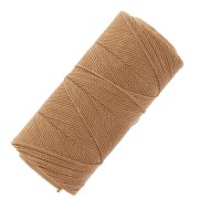 Bobine de fil ciré Linhasita pour micro macramé 1 mm - Cinnamon (Palha) x168m