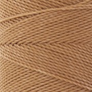 Bobine de fil ciré Linhasita pour micro macramé 1 mm - Cinnamon (Palha) x168m