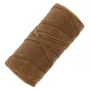 Bobine de fil ciré Linhasita pour micro macramé 1 mm - Bois (21) x168m