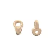 Cymbal Bead Endings - Embout de finition pour SuperDuo 3x5mm Remata Doré Rose x1