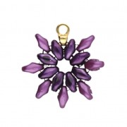 Cymbal Bead Endings - Embout de finition pour SuperDuo 3x5mm Remata Doré Rose x1