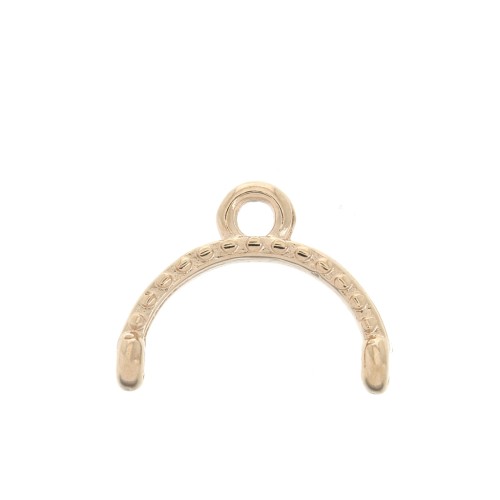 Cymbal Embout pour tissage de Miyuki Delica 11/0 12mm Skaloti II Doré Rose x1