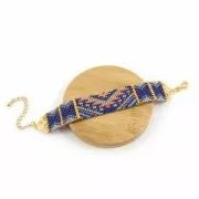 Cymbal - Embout pour tissage de Rocaille Miyuki 8/0 19 mm Lakos III Doré Rose x1