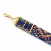 Cymbal - Embout pour tissage de Rocaille Miyuki 8/0 19 mm Lakos III Doré Rose x1