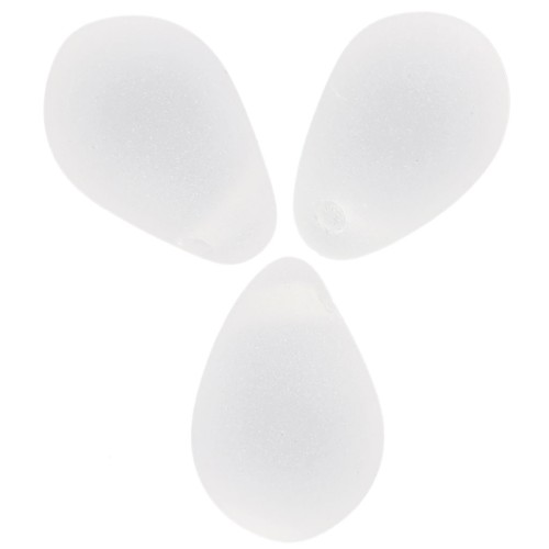 Gouttes 6x9 mm Crystal Mat x25