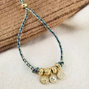 Mini breloque pièce de monnaie médiévale 6 mm - Doré à l'or fin x1