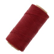 Bobine de fil ciré Linhasita pour micro macramé 0.75 mm - Dark Red (44) x228m
