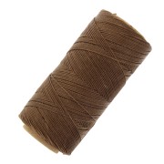 Bobine de fil ciré Linhasita pour micro macramé 0.75 mm - Caramel Brown (362) x228m