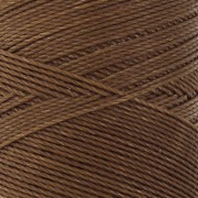 Bobine de fil ciré Linhasita pour micro macramé 0.75 mm - Caramel Brown (362) x228m