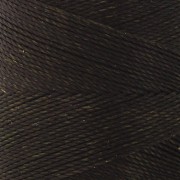 Bobine de fil ciré Linhasita pour micro macramé 0.75 mm - Marron Foncé (205) x228m