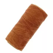 Bobine de fil ciré Linhasita pour micro macramé 0.75 mm - Caramel (203) x228m