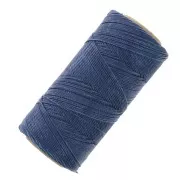 Bobine de fil ciré Linhasita pour micro macramé 0.75mm Bleu Jean foncé (275) x228m