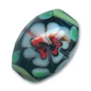 Olive 20x14 mm Noir/Blanc x1