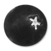 Ronde en argile décor étoile 15 mm Jet x1