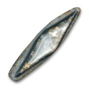 Perle tube natural effect 50x12 mm Luxi Black x1|raw }}