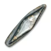 Perle tube natural effect 50x12 mm Luxi Black x1