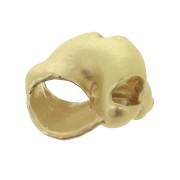 Pendentif coquillage 14x12 mm - Doré satiné x1