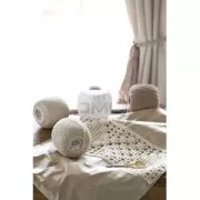 Fil à crocheter Babylo 10 DMC en coton Blanc x 530 m