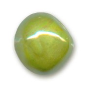 Perle en céramique  8 mm Vert irisé