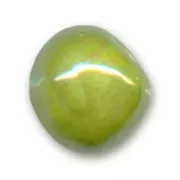 Perle en céramique  8 mm Vert irisé